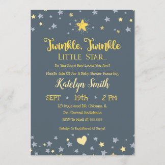 Little Star Gender Neutral Baby Shower Invitation