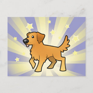 Little Star Golden Retriever Postcard