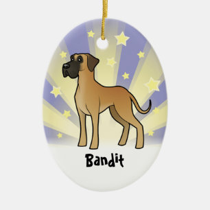Little Star Great Dane Ceramic Ornament