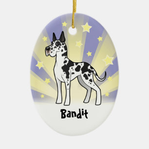 Little Star Great Dane Ceramic Ornament