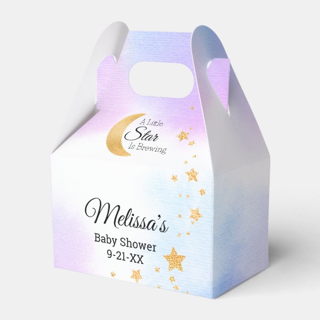 Little Star Is Brewing Celestial  Favour Box (Front Side)