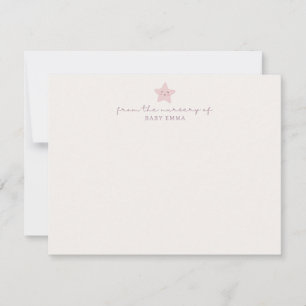 Little Star Nursery Stationery Note Card