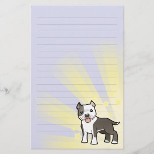 Little Star Pitbull/American Staffordshire Terrier Stationery
