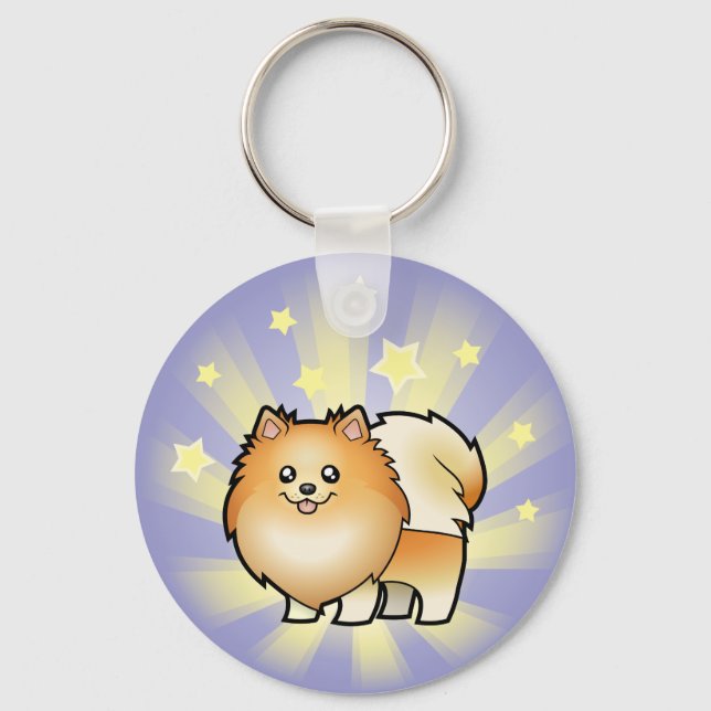 Little Star Pomeranian Key Ring (Front)