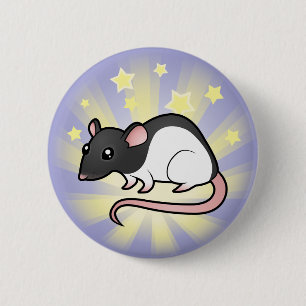 Little Star Rat 6 Cm Round Badge