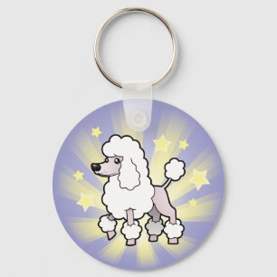 Little Star Standard/Miniature/Toy Poodle show cut Key Ring