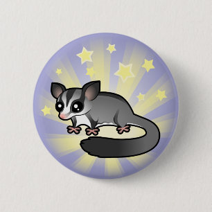 Little Star Sugar Glider 6 Cm Round Badge