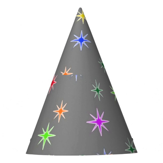 Little Stars, Big Smiles Birthday Party Hats (Front)