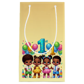 Little Stars First Birthday Bash Small Gift Bag