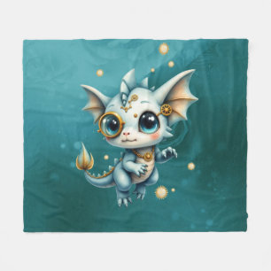 Little Steam Dragon – Professional Chaos Engineer. Fleece Blanket
