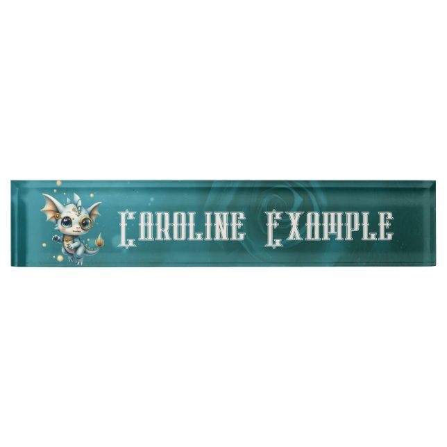 Little Steam Dragon – Professional Chaos Engineer. Nameplate (Front)