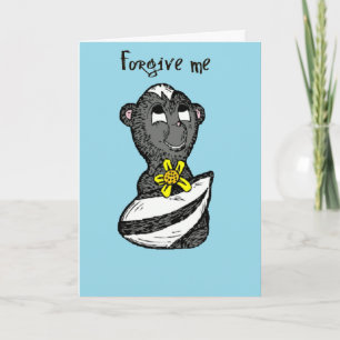 Little Stinker Skunk I'm Sorry Greeting Card