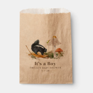 Little Stinker Woodland Skunk Boy Baby Shower Favour Bag