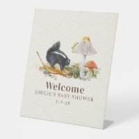 Little Stinker Woodland Skunk Boy Baby Shower