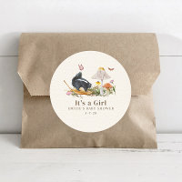 Little Stinker Woodland Skunk Girl Baby Shower