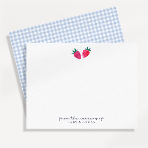Little Strawberry Nursery Note Card