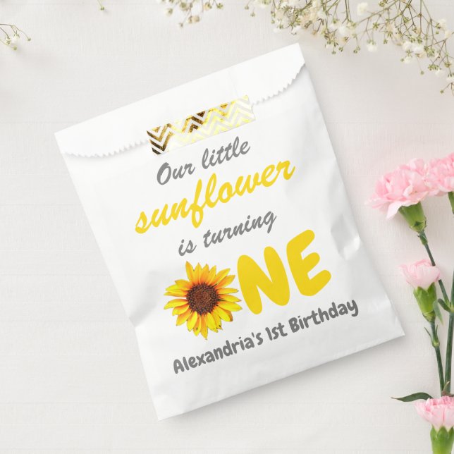 Little Sunflower 1st Birthday Favour Bag (Sealed)