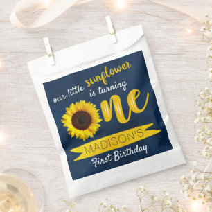 Little Sunflower 1st Birthday Party Favour Bag