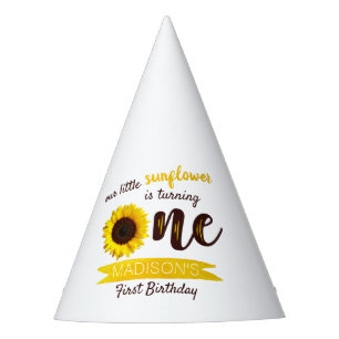 Little Sunflower 1st Birthday Party Hat