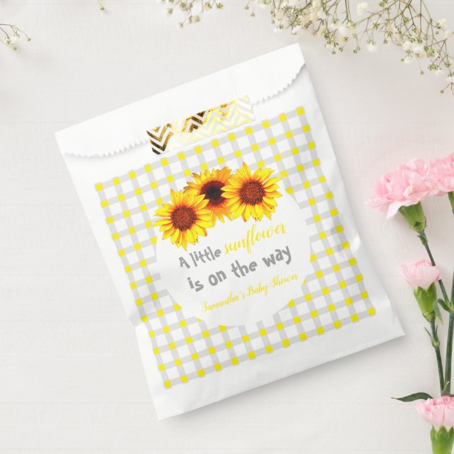 Little Sunflower Baby Shower Favour Bag (Sealed)