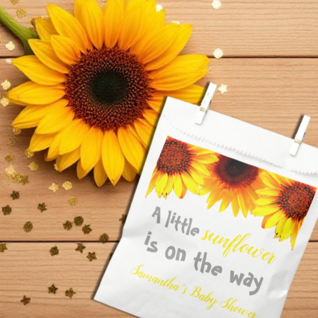 Little Sunflower Baby Shower Favour Bag (Creator Uploaded)