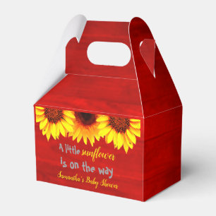 Little Sunflower Baby Shower Favour Box