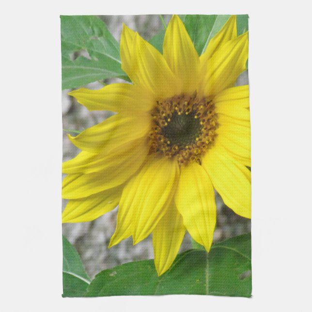 Little Sunflower Tea Towel (Vertical)