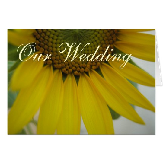 Little Sunflower Wedding Card