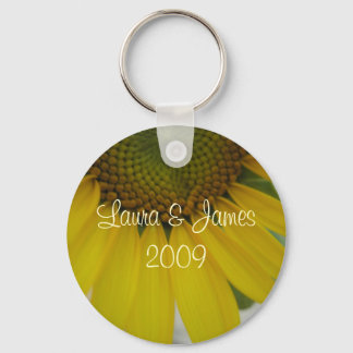 Little Sunflower Wedding Key Ring