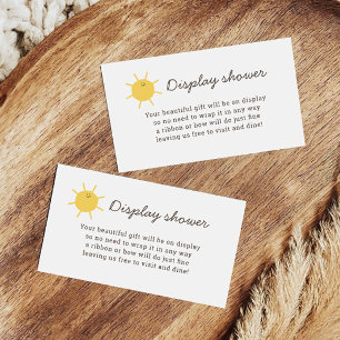 Little Sunshine Baby Shower Display Shower Enclosure Card