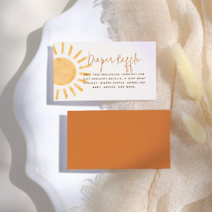 Little Sunshine Boho Gender Neutral Baby Shower Enclosure Card