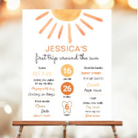 Little Sunshine First Trip Sun Birthday Milestones