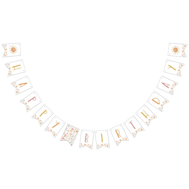 Little Sunshine Happy Birthday Banner (All)