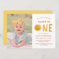 Little Sunshine Is One 1st Birthday Photo