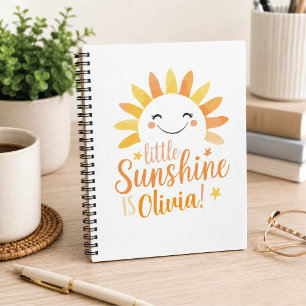 Little Sunshine Personalised SpiralNotebook Notebook
