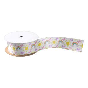  Little Sunshine & Rainbows Satin Ribbon