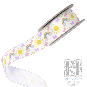 Little Sunshine & Rainbows Satin Ribbon