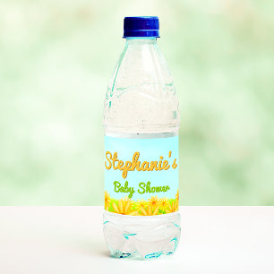 Little Sunshine - Spring Baby Shower Water Bottle Label