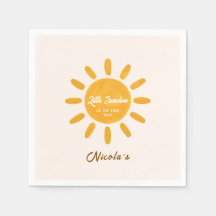Little sunshine Sunny baby shower napkins