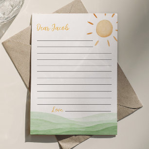 Little Sunshine Time Capsule Note Message Card