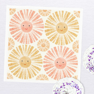 Little Sunshine Watercolor Napkin