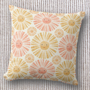 Little Sunshine Watercolor Pattern Cushion