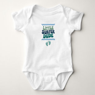 Little Surfer Dude, Future Surfer Baby Boy, Summer Bodysuit
