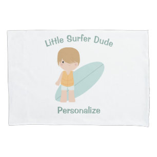 Little Surfer Dude Personalise Pillowcase
