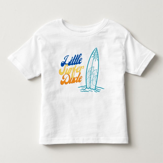 Little Surfer Dude Tshirt (Front)