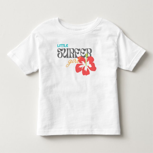 Little Surfer Girl - Toddler Shirt (Front)