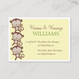 LITTLE  SURPRISE    BABY SHOWER REGISTRY CARDS