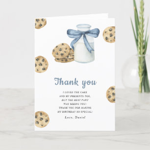 Little Sweet Cookie birthday party thank you Card