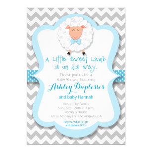 Lamb Baby Shower Invitations Lamb Baby Shower Invitations