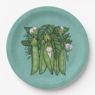 Little Sweet Pea Baby Shower Paper Plate
